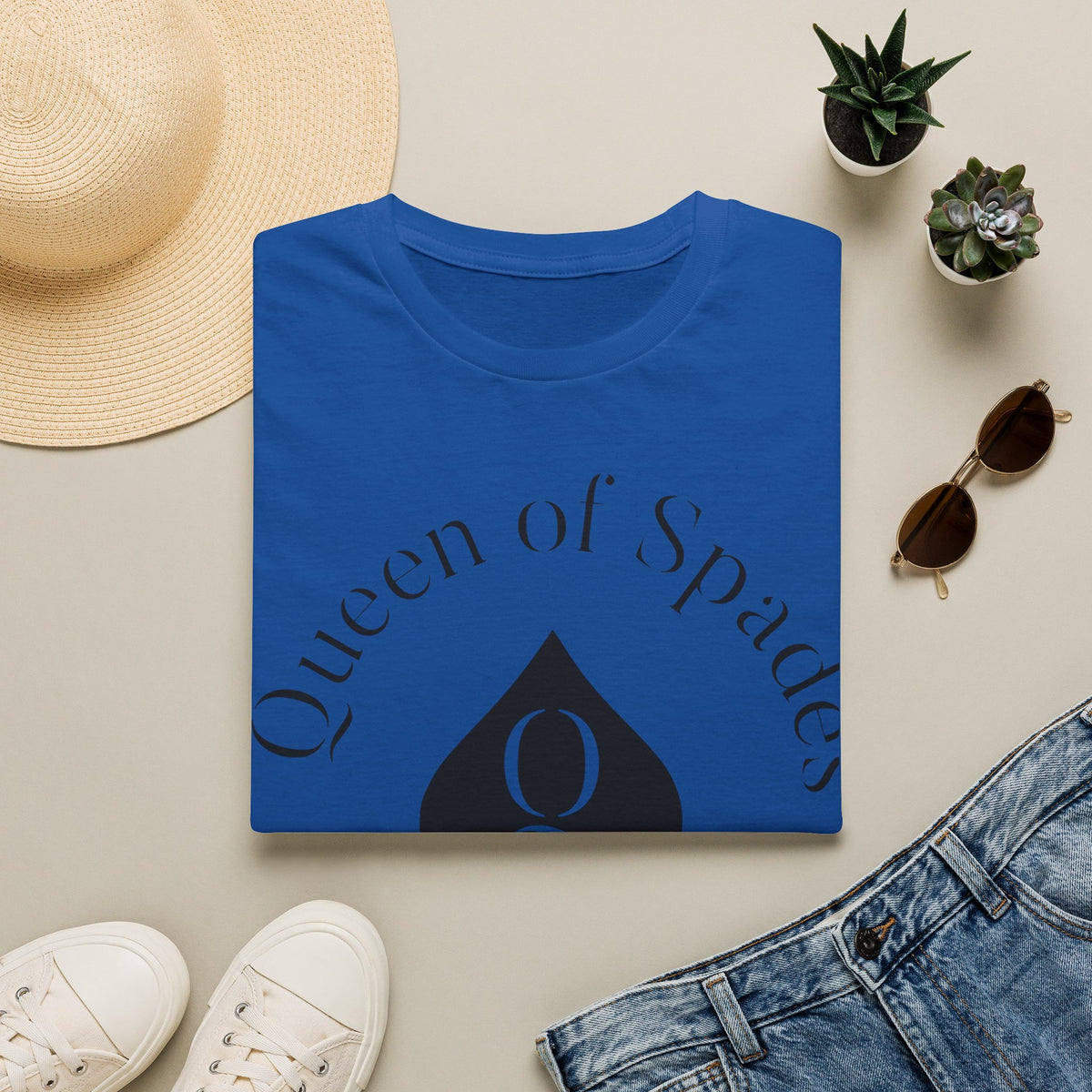 Adult-Queen of Spades-T-Shirt